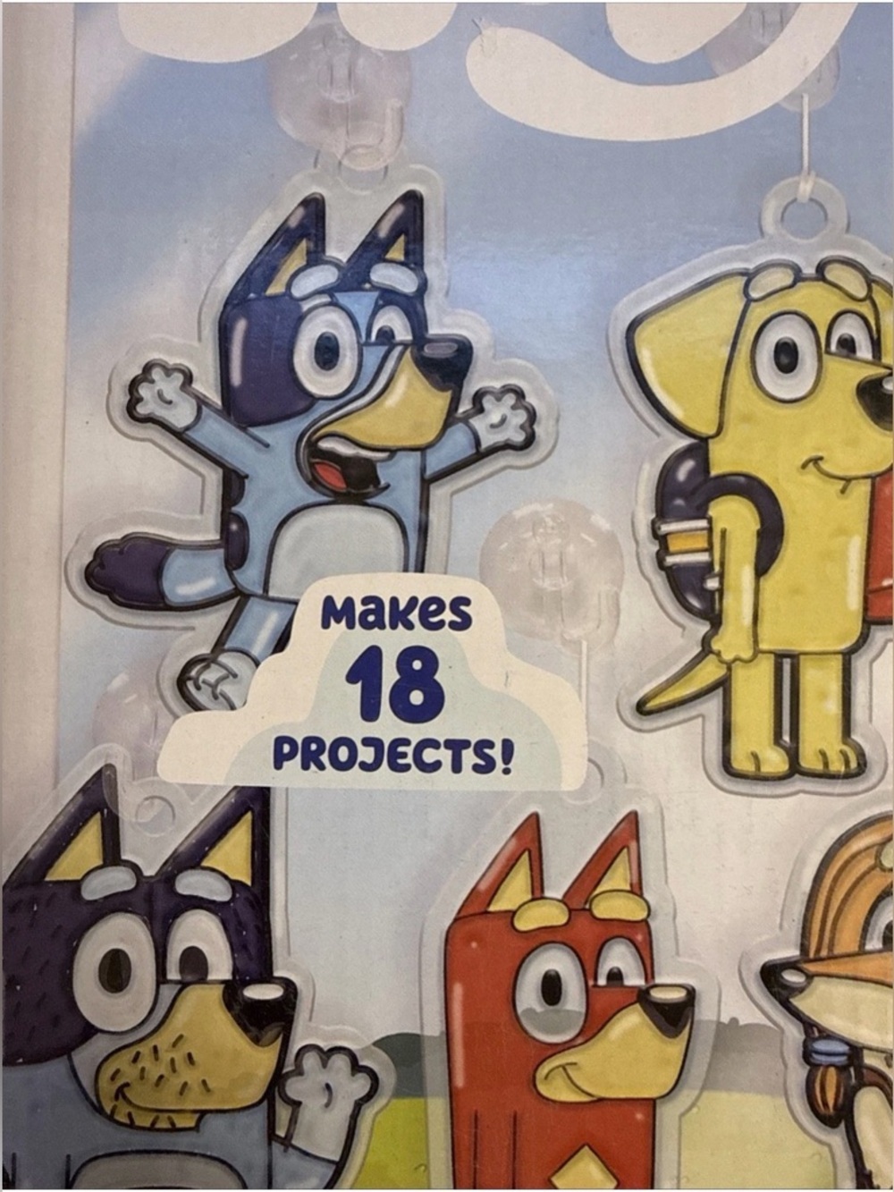 Bluey Window Art Suncatchers Kit Kids Craft Paint Activity Set - Picture 3 of 5